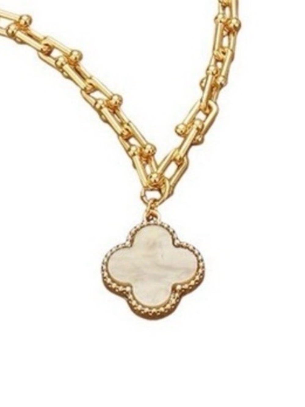 Clover Hardware Necklace - G- NU (7205)